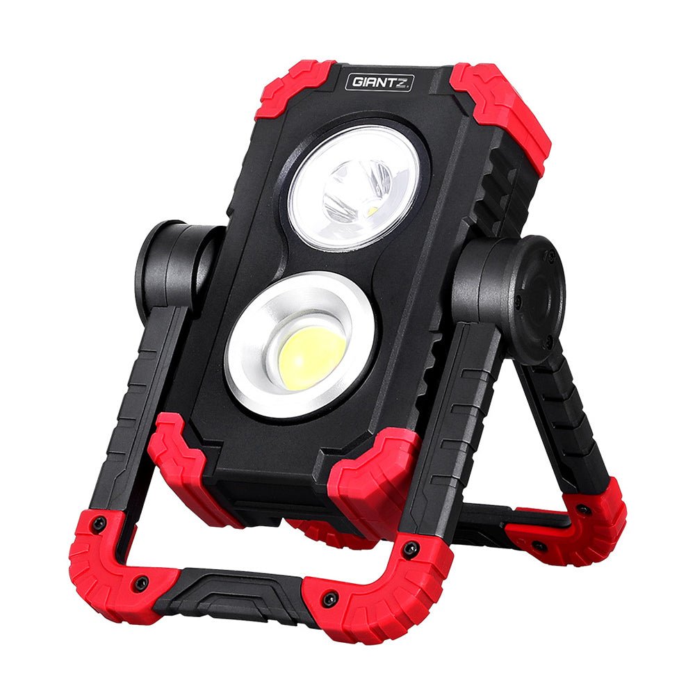Giantz Work Light Rechargeable Torch USB Cordless LED Lamp 360°Rotation Folding - NuSea